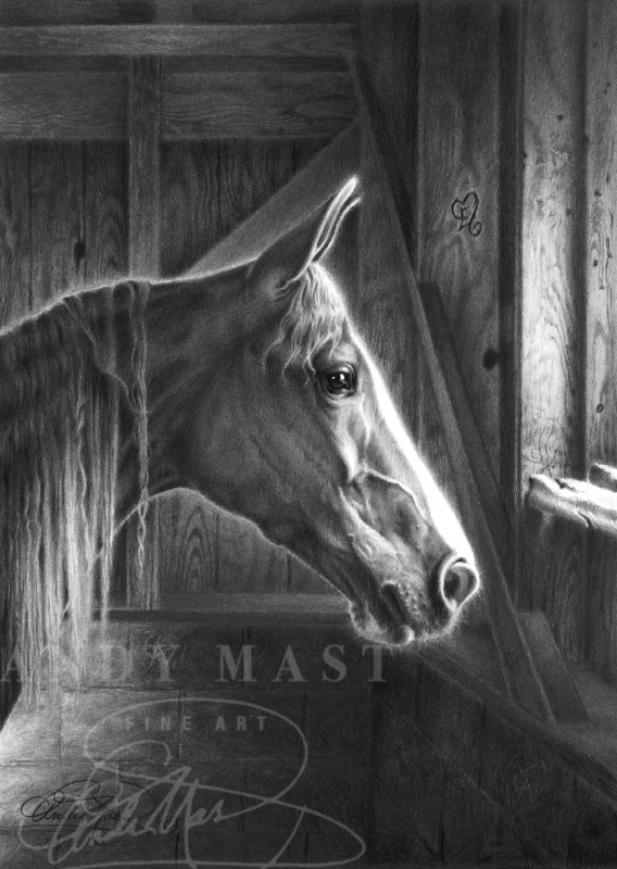 Dawn of a New Day, pencil art by Andy Mast