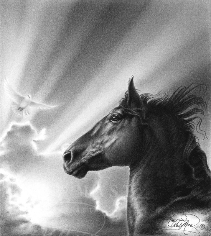 Spirit Unbroken, pencil art by Andy Mast